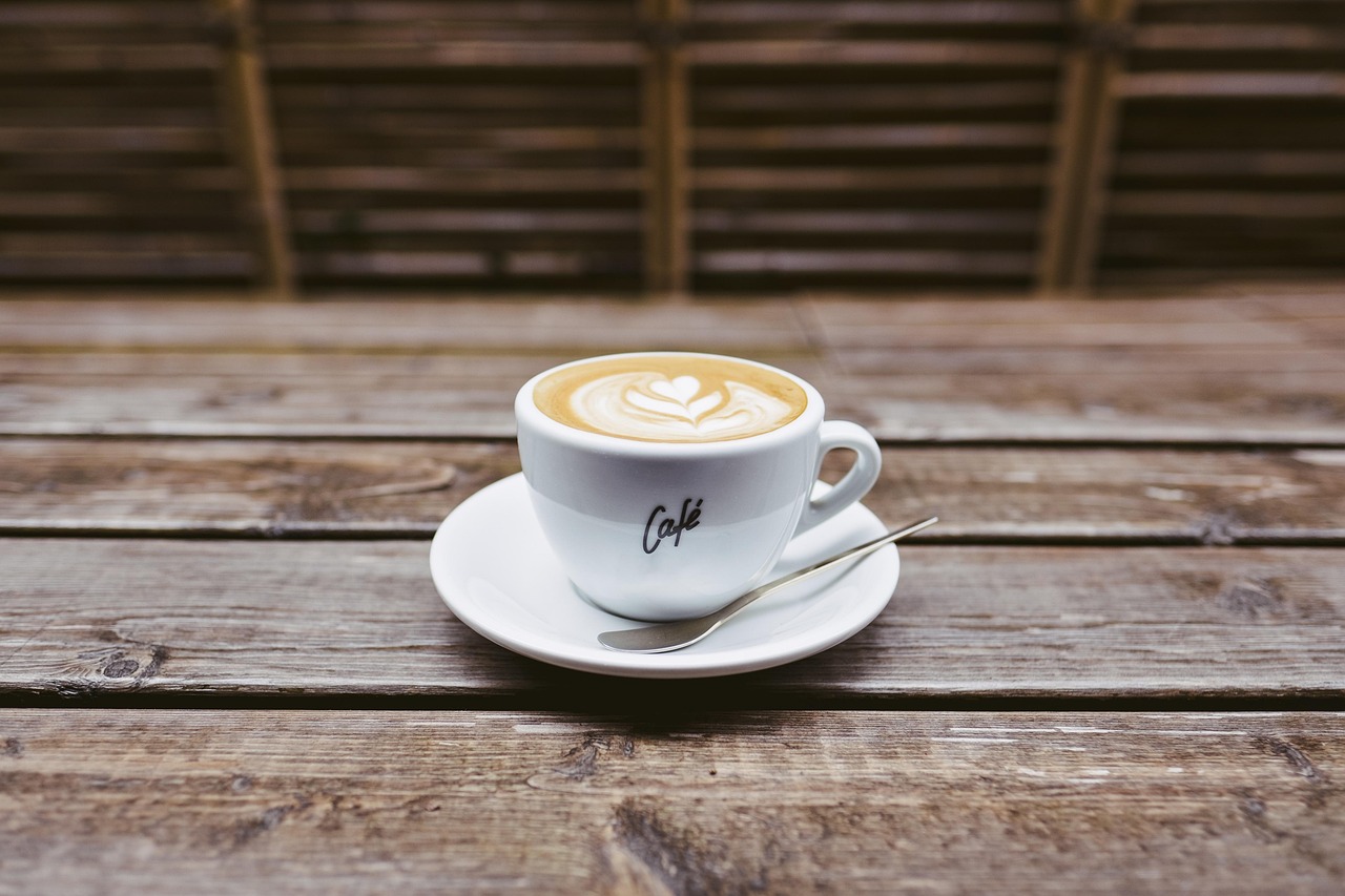 coffee, cup, caffeine, drink, latte, latte art, coffee cup, morning coffee, coffee break, hot coffee, beverage, hot, mug, rustic, saucer, table, wooden table, coffee, coffee, coffee, coffee, coffee, table, table